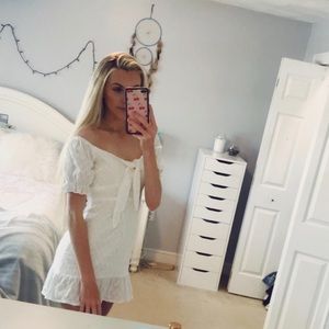 White off the shoulder Princess Polly dress